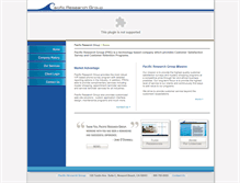 Tablet Screenshot of pacificresearchgroup.com